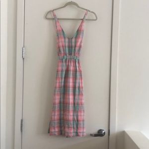 Plaid summer j crew dress